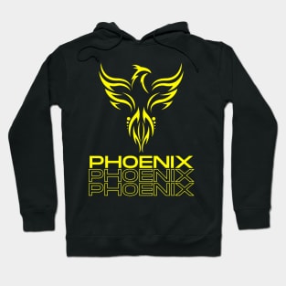 Black Modern Phoenix Hoodie